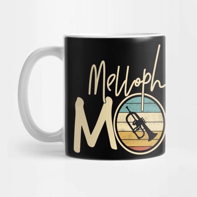 Marching Band - Funny Retro Mellophone Mom Gift by DnB